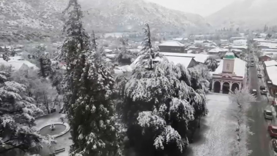 san-jose-de-maipo Cubierto de nieve amaneció San José de Maipo tras sistema frontal