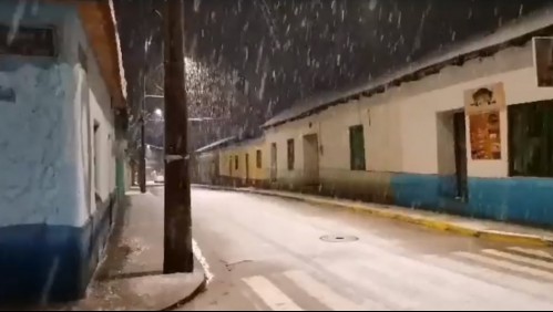 Reportan caída de nieve en la región de Coquimbo