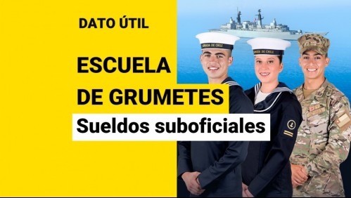 Escuela de Grumetes de la Armada: ¿Cuánto ganan los suboficiales y cómo puedo postular?