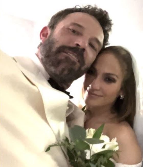 Jennifer Lopez y Ben Affleck en su boda