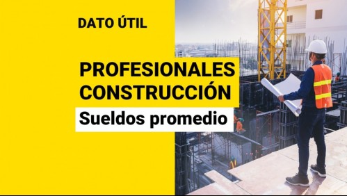 Sueldos en la construcción: Conoce cuánto ganan los técnicos y profesionales del área