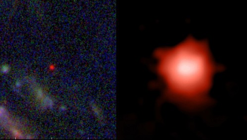 Estas son las imágenes de la que sería la galaxia más lejana alguna vez fotografiada