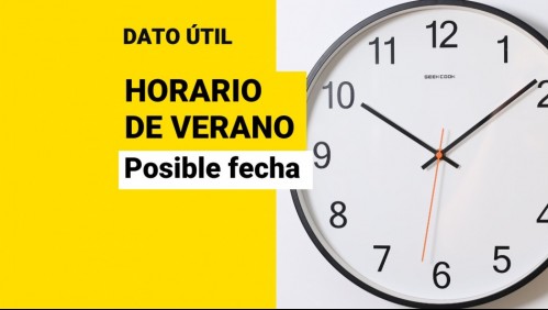 Horario de verano: ¿Cuándo se podría cambiar la hora en Chile?
