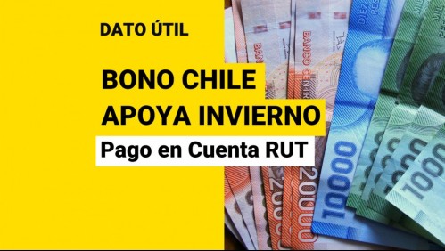 Bono Chile Apoya Invierno: ¿Quiénes recibirán el dinero en su Cuenta RUT?