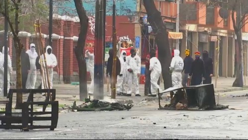 Incidentes generados por 'overoles blancos' afuera del Instituto Nacional y Liceo Barros Borgoño marcan regreso a clases