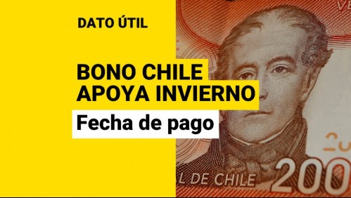 Bono Chile Apoya Invierno: ¿Cuándo se pagarían los $120 mil?