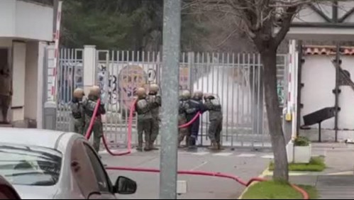 Ejército por ataque de estudiantes a sus instalaciones: 'Actuamos con medidas disuasivas'