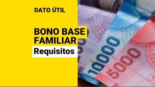 Bono Base Familiar: Estos son los requisitos para ser beneficiario