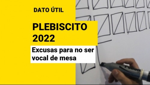 Las excusas válidas para no ser vocal de mesa 2022