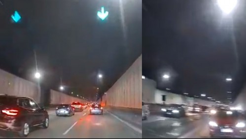 Impactantes registros captan múltiples disparos en encerrona frustrada en Costanera norte