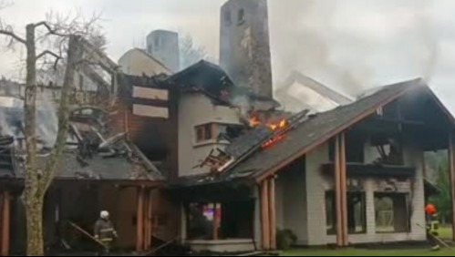 Ataque incendiario afecta a casona de tres pisos en el fundo San Fernando en Lautaro