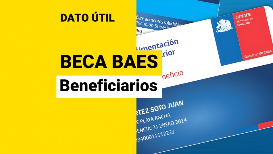 Beca BAES ¿Quiénes pueden utilizar la Tarjeta Junaeb desde este mes
