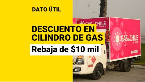 Descuento en cilindros de gas: ¿Cómo acceder a la rebaja de $10 mil?