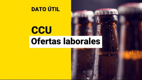 Ofertas de trabajo en CCU: ¿Qué vacantes están disponibles y cómo postular?