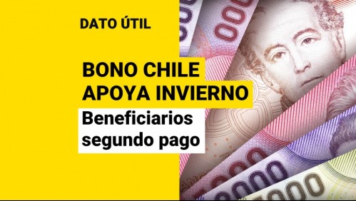 Bono Chile Apoya Invierno: ¿Quiénes recibirán los montos a fines de mes?