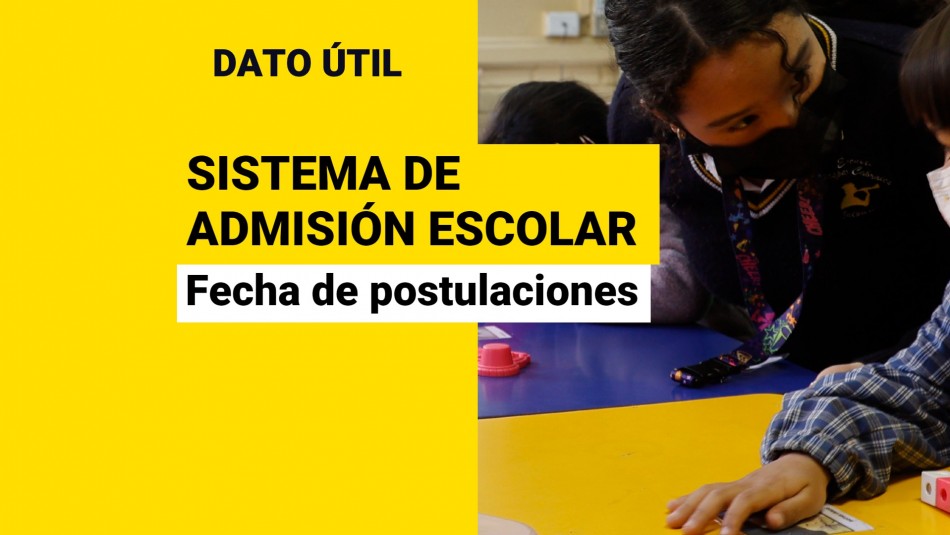 sea Faltan pocos días: Así puedes inscribirte en el Sistema de Admisión Escolar
