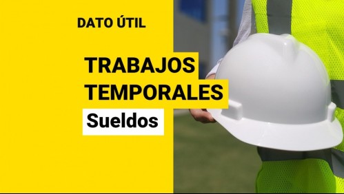 Sueldos de hasta $1,5 millones para trabajos temporales: Revisa las vacantes disponibles