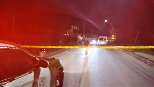 Carabinero repele intento de encerrona a tiros, delincuentes se dan a la fuga y caen en una zanja