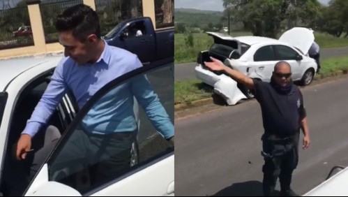 Joven recibe un auto de regalo de graduación y lo termina chocando en menos de 24 horas