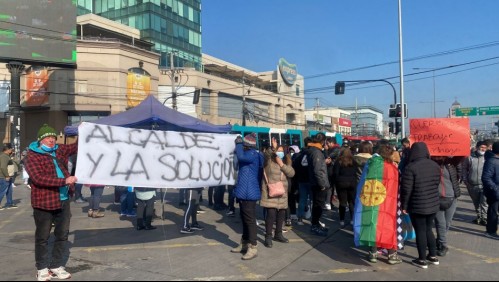 Protesta y cortes de tránsito en Maipú tras anuncios sobre plan de intervención contra comercio ambulante