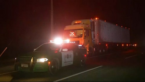 Mujer de 76 años que estaba desaparecida muere atropellada por camión en la Ruta 5: chofer queda detenido