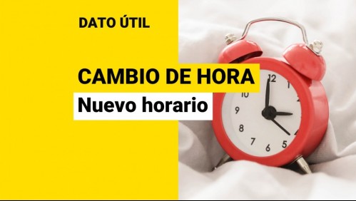 Confirman cambio de hora en Chile: Esta es la fecha en que se cambian los relojes