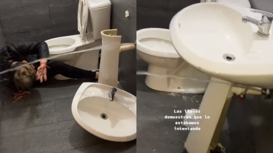 jovenes-destrozaron-el-bano-de-una-casa-durante-un-cumpleanos Unos jóvenes destrozaron el baño de una casa durante un cumpleaños.