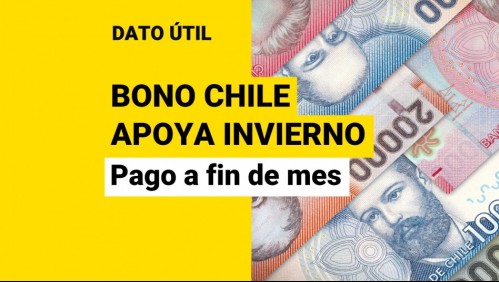 Bono Chile Apoya Invierno: ¿A quiénes les corresponderá el pago de finales de agosto?