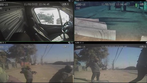 Video muestra momento exacto del robo a vehículo y que terminó con un asaltante muerto en La Pintana