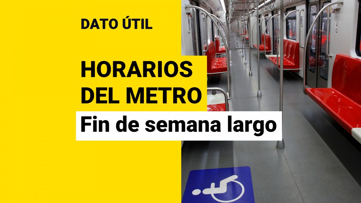 Este lunes es feriado: ¿Cuáles son los horarios del Metro de Santiago para  este fin de semana largo? - Meganoticias