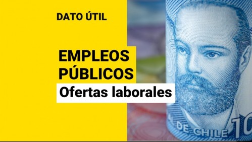 Sueldos de hasta $5 millones en el sector público: Revisa los cargos disponibles y cómo postular
