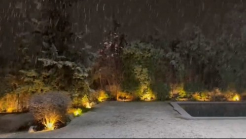 Reportan caída de nieve y aguanieve en distintos sectores de la capital