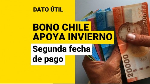 Bono Chile Apoya Invierno: Esta es la segunda fecha de pago de los $120 mil