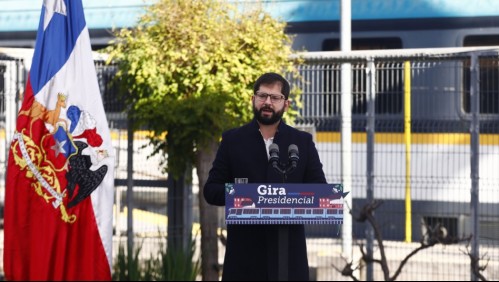 Presidente Boric anuncia fortalecimiento del tren en regiones: 'Esta es una política de Estado hacia el futuro'
