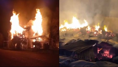 Casas y vehículos quemados más una persona lesionada con perdigones deja doble ataque incendiario en Cañete