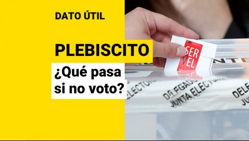 Plebiscito de Salida 2022: ¿Qué pasa si no voto el 4 de septiembre?