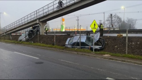 Dos personas fallecidas y una en riesgo vital deja accidente de tránsito en la Ruta 5 Sur