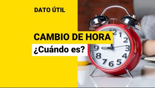 Cambio de hora: ¿Cuándo se modifican los relojes?