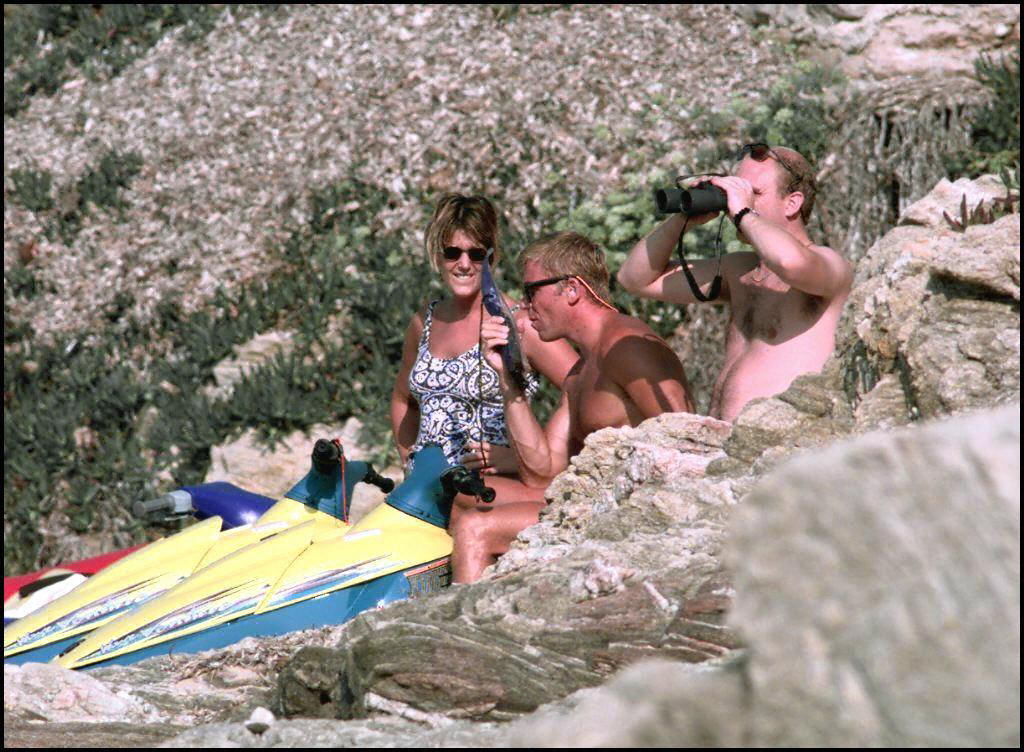 Diana de Gales con Dodi Al Fayed en la riviera francesa