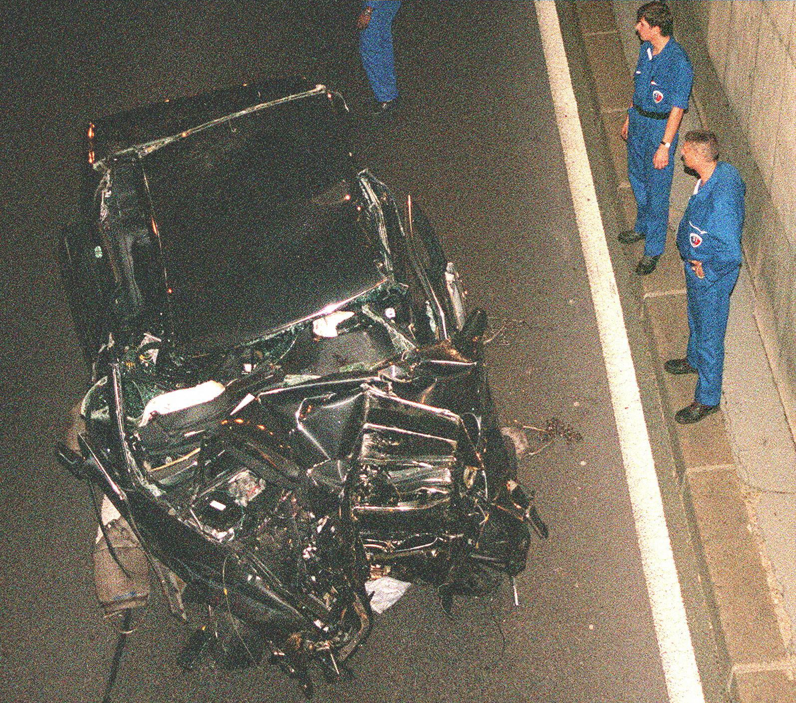 Auto de Diana de Gales accidentado