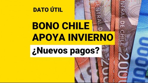 Bono Chile Apoya Invierno: Conoce si habrá más pagos de los $120 mil