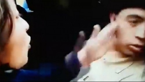 'Cállate y aprende a respetar': Una madre le dio una cachetada a su hijo tras ser detenido por robar en una casa