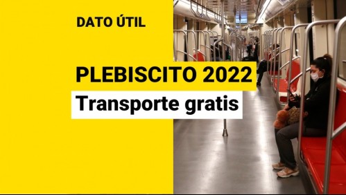 Metro de Santiago durante Plebiscito 2022: ¿Cómo utilizar el pasaje gratuito?