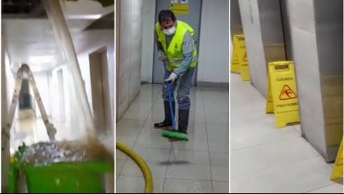 Vecinos de edificio en Estación Central denuncian colapso en el sistema de alcantarillas