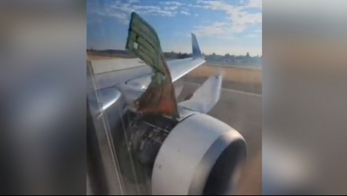 Partes de un avión se desprendieron en pleno vuelo y causaron pánico entre sus pasajeros