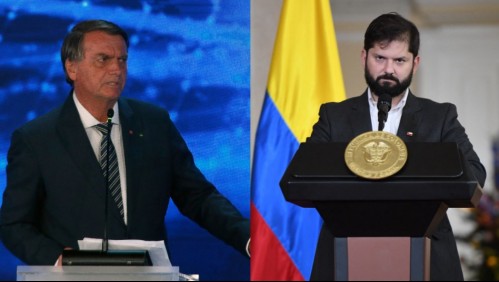Bolsonaro arremete contra Lula con Boric: 'Apoyó al presidente de Chile que prendió fuego al metro'