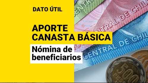 Nueva nómina del Aporte Canasta Básica: Consulta con tu RUT si eres beneficiario