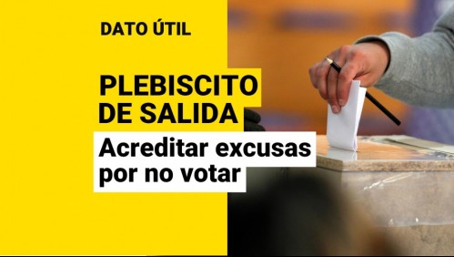 Plebiscito de Salida: ¿Cómo acreditar que estoy a 200 kilómetros de mi local de votación?