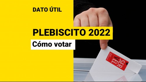 Plebiscito de Salida: Conoce cuál es la forma correcta de votar en la jornada de este domingo