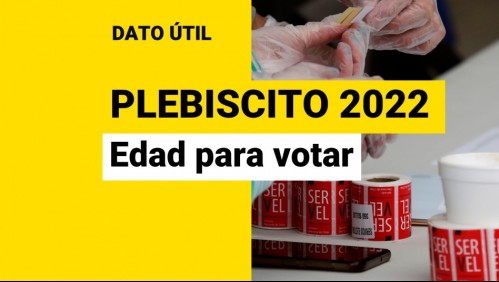 Plebiscito 2022: ¿Desde qué edad se está habilitado para votar?